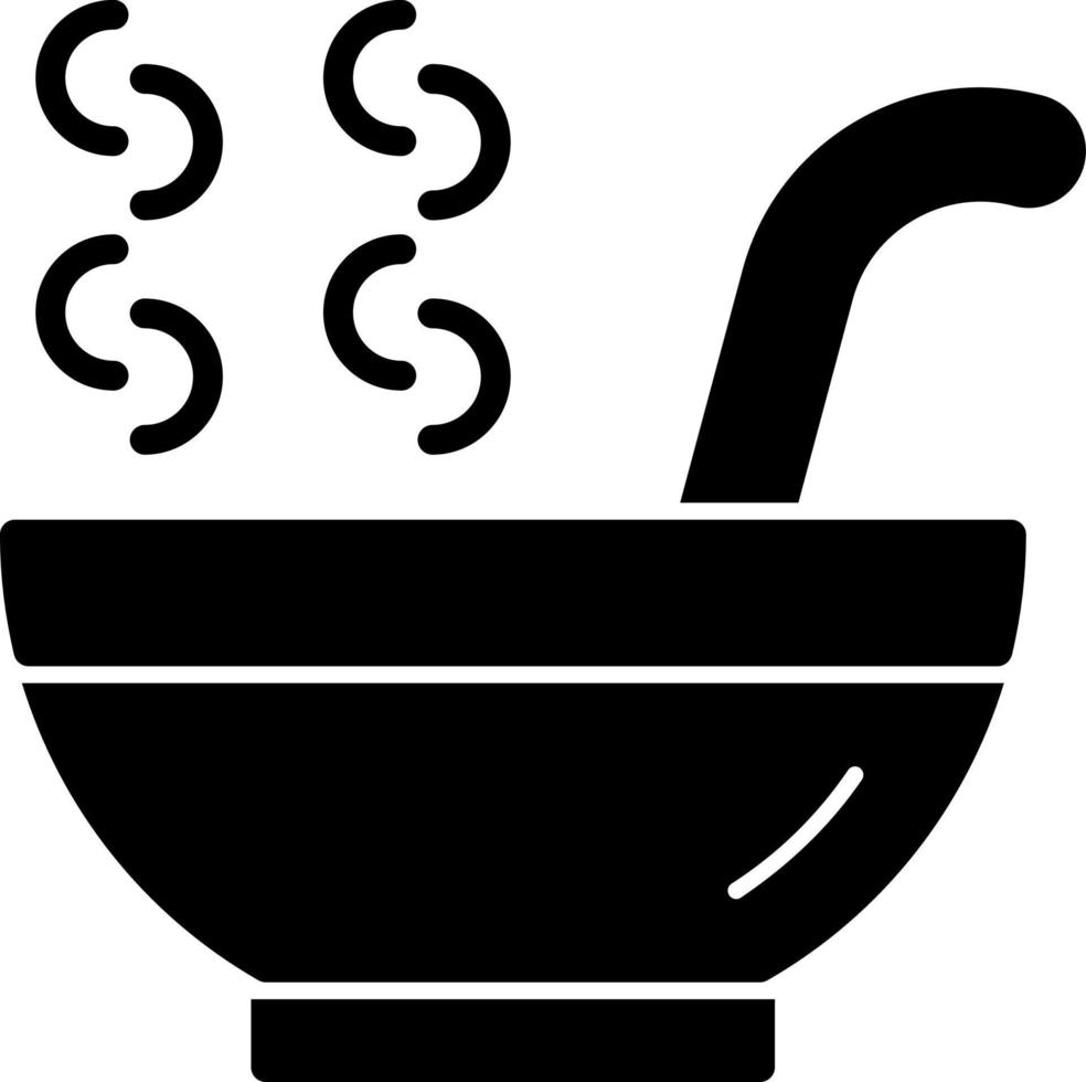Hot Soup Vector Icon Design