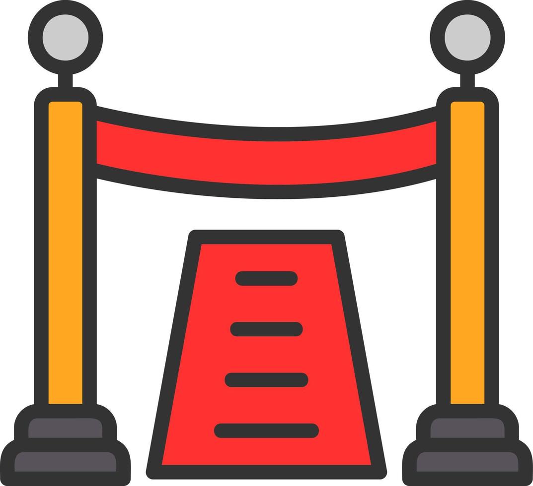 Red Carpet Vector Icon Design