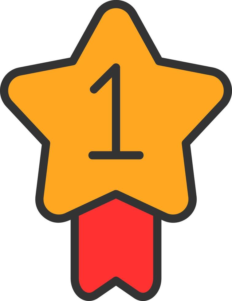 First Prize Vector Icon Design