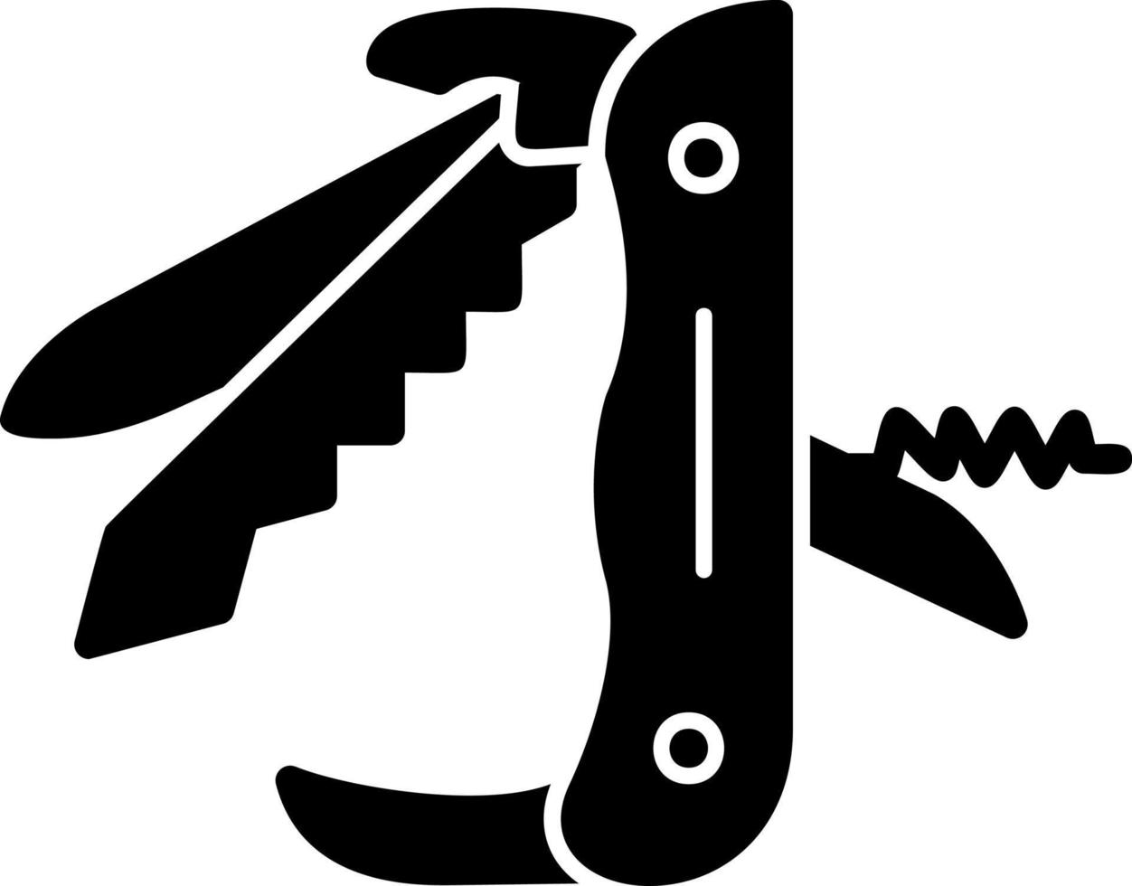 Swiss Army Knife Vector Icon Design
