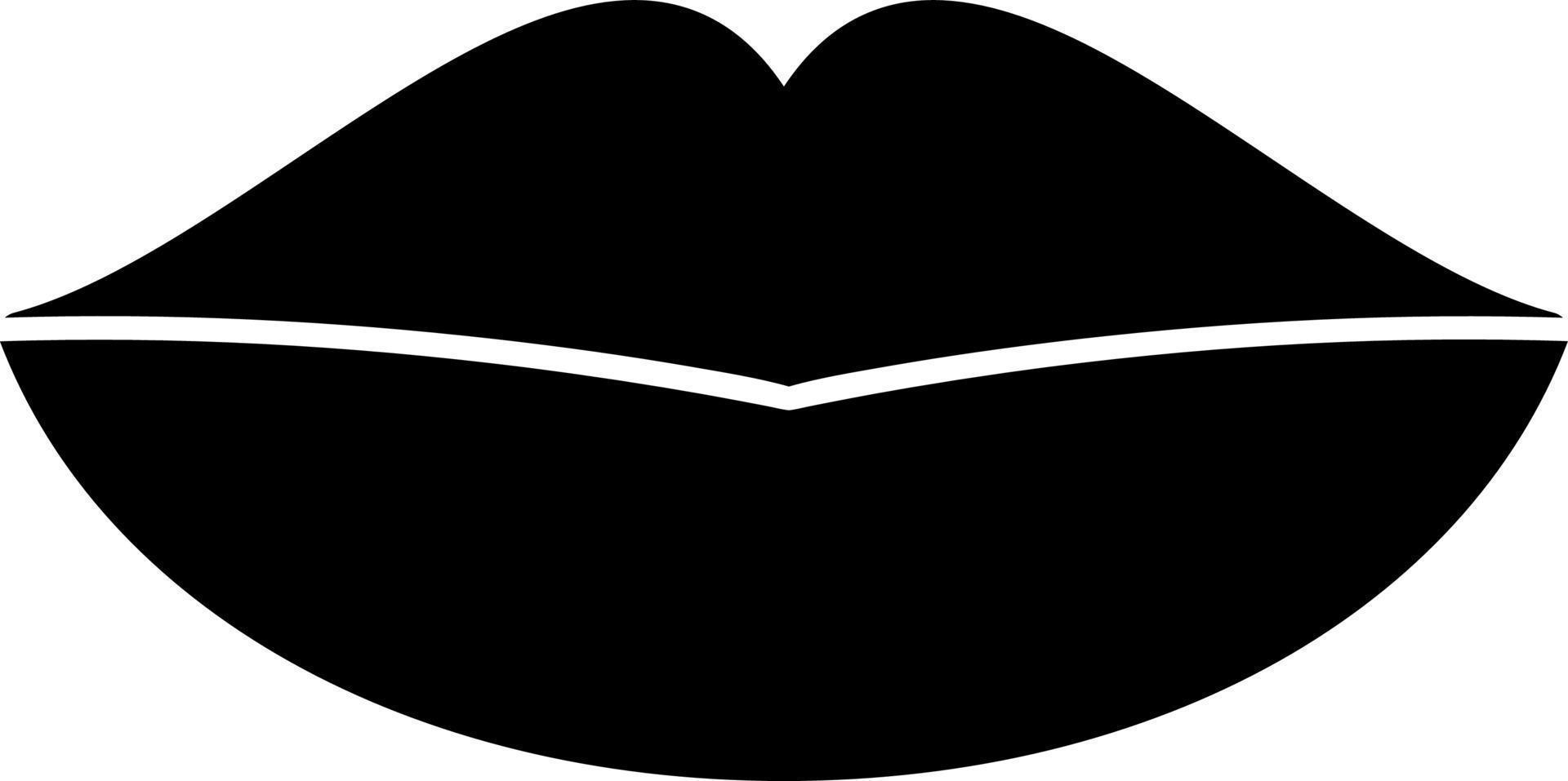 diseño de icono de vector de labios