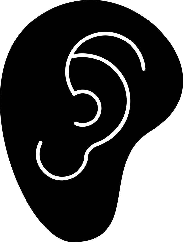 Ear Vector Icon Design