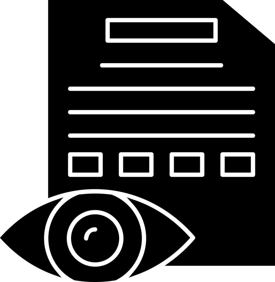 diseño de icono de vector de prueba ocular