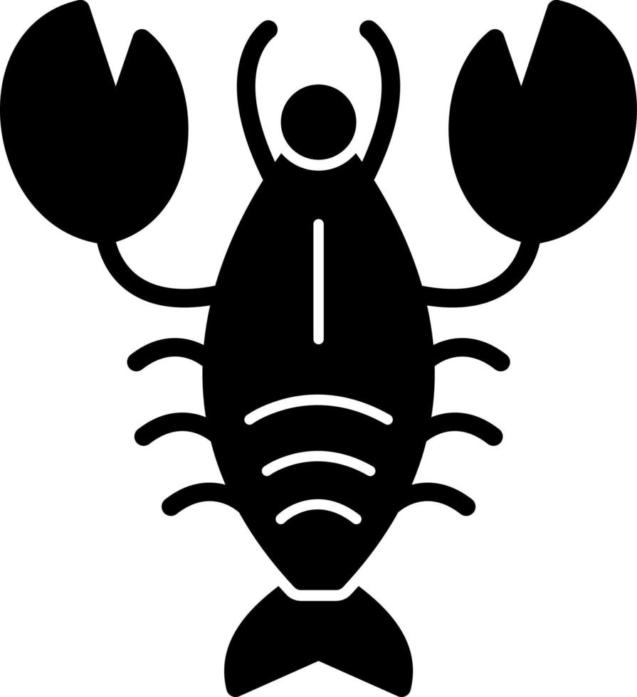 Lobster Vector Icon Design