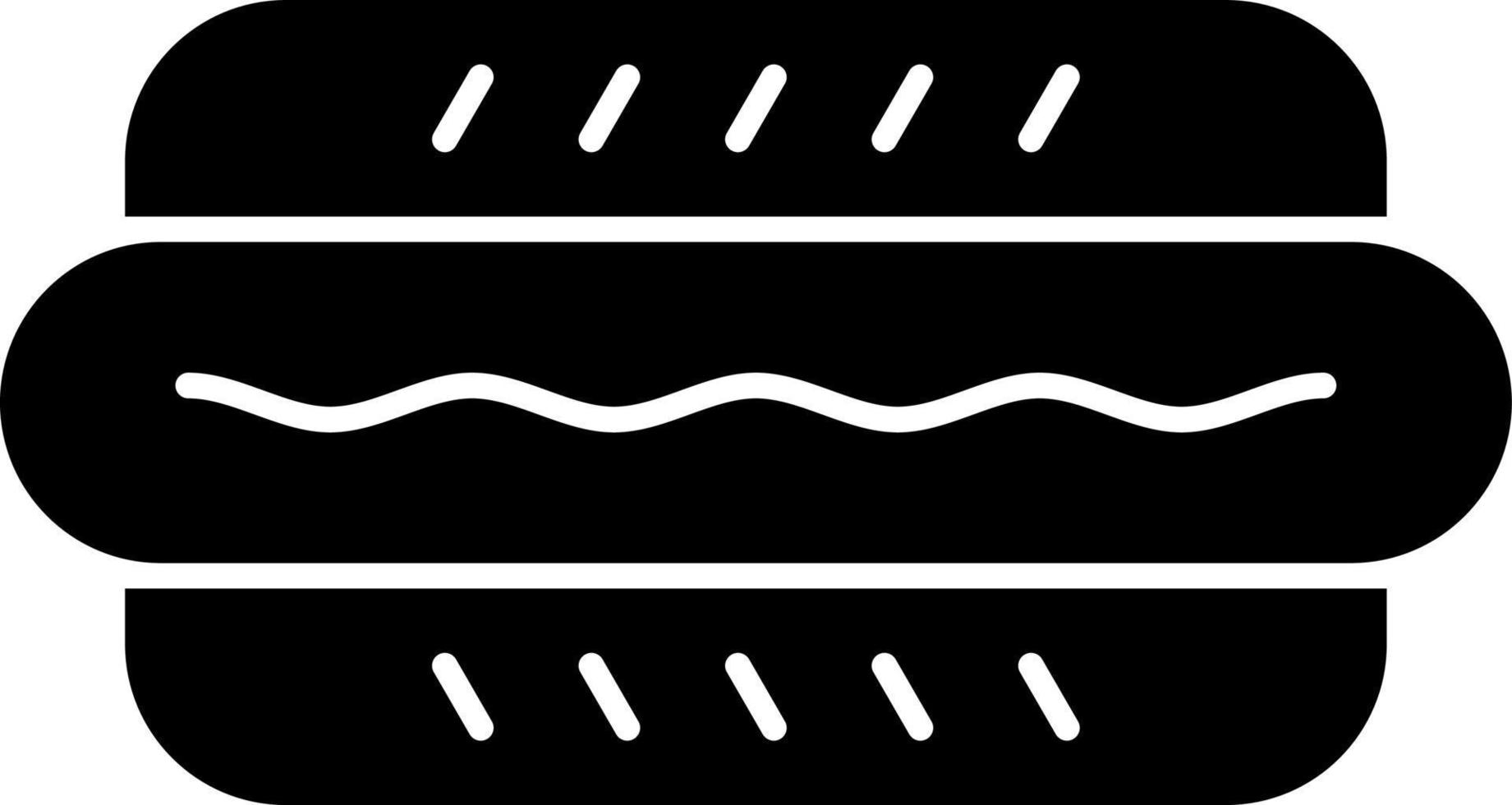Hot Dog Vector Icon Design