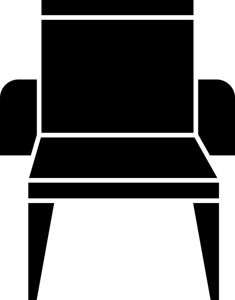 diseño de icono de vector de silla