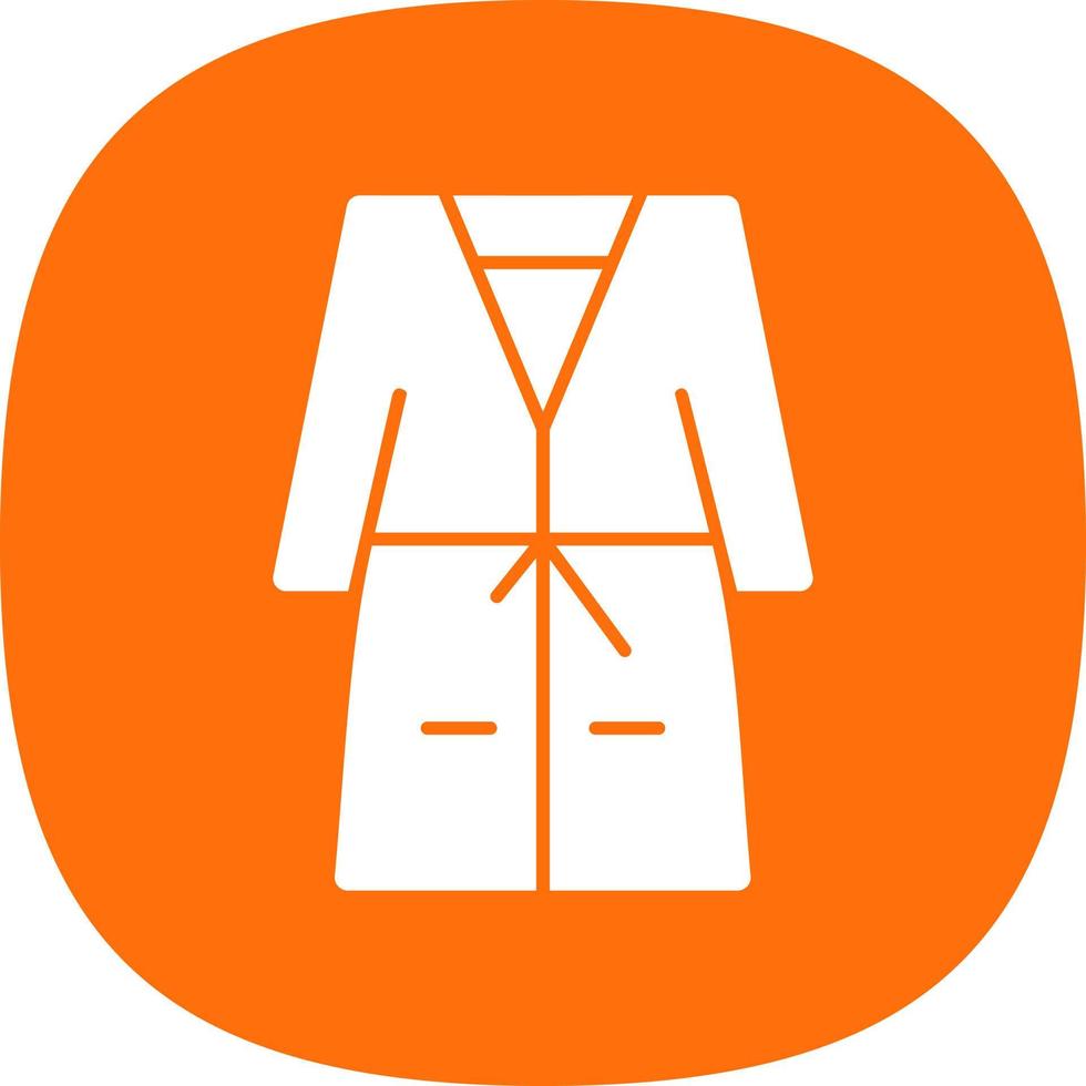 Bath Robe Vector Icon Design