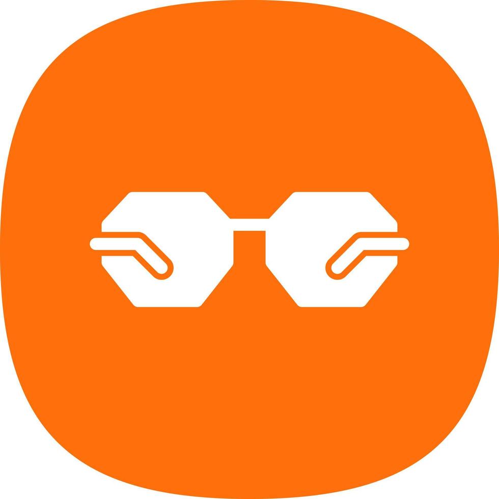 Eyeglasses Vector Icon Design