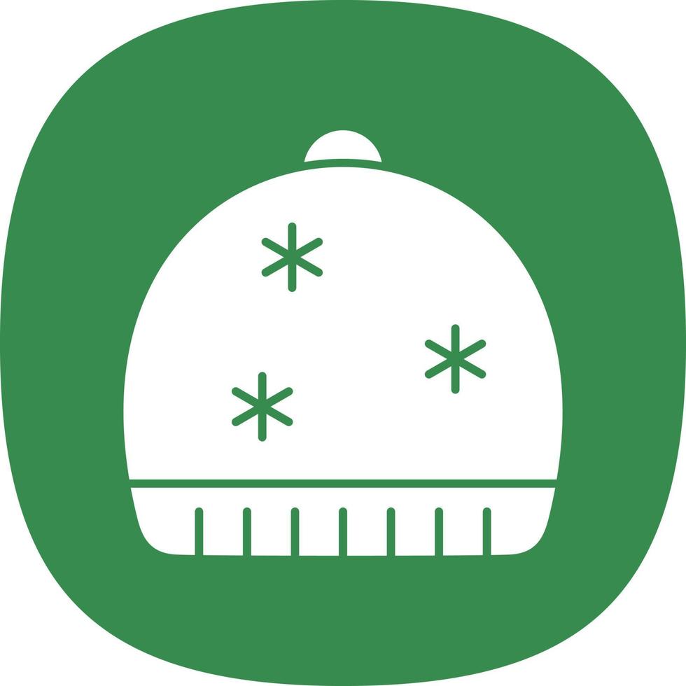 Winter Cap Vector Icon Design