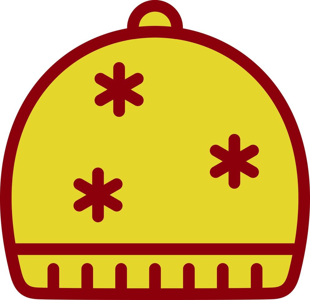 diseño de icono de vector de gorro de invierno