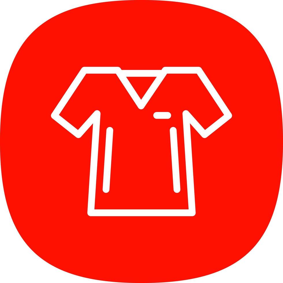 diseño de icono de vector de camisa con cuello en v