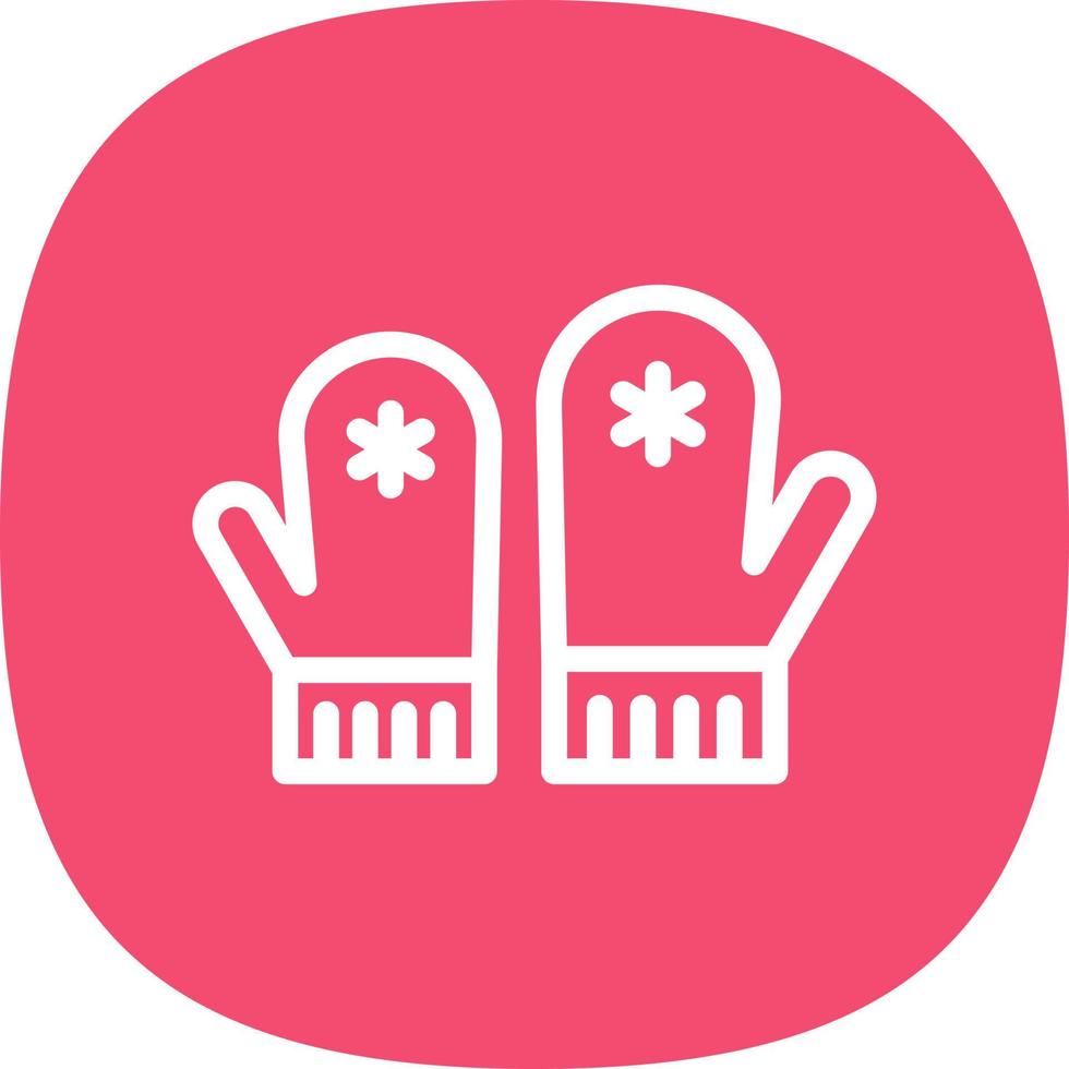 Mittens Vector Icon Design