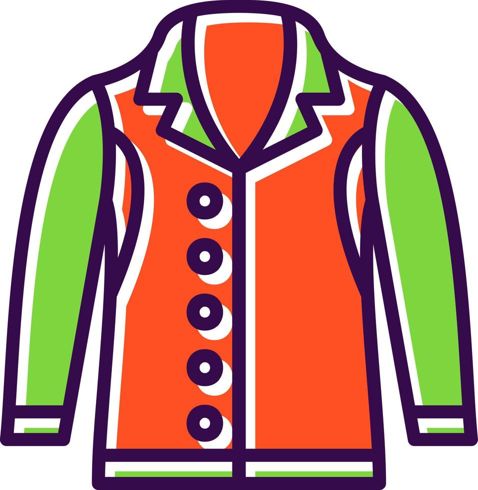 Coat Vector Icon Design