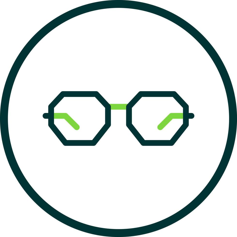 Eyeglasses Vector Icon Design