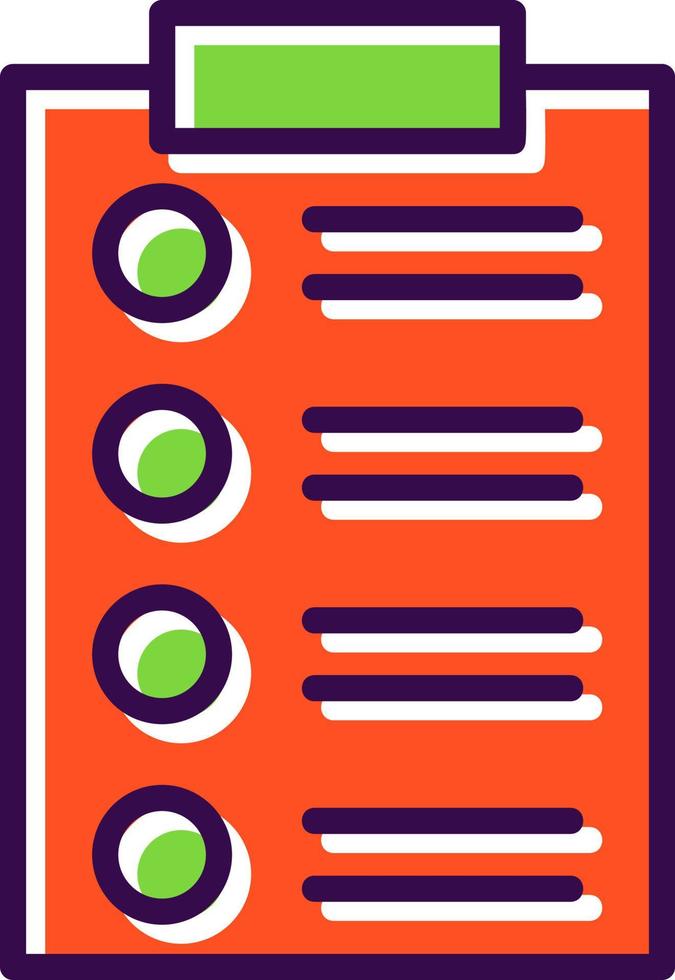 List Vector Icon Design