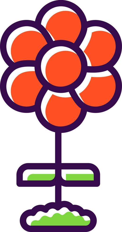 diseño de icono de vector de flor