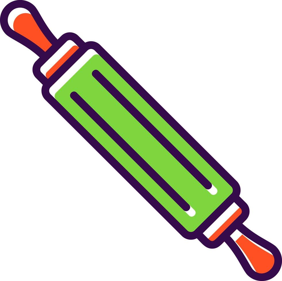 Rolling Pin Vector Icon Design