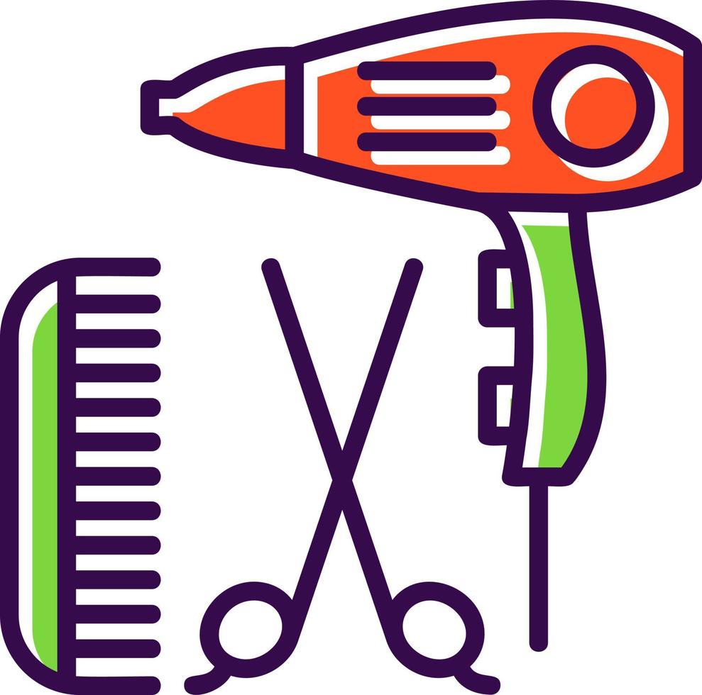 Hairdressing Vector Icon Design
