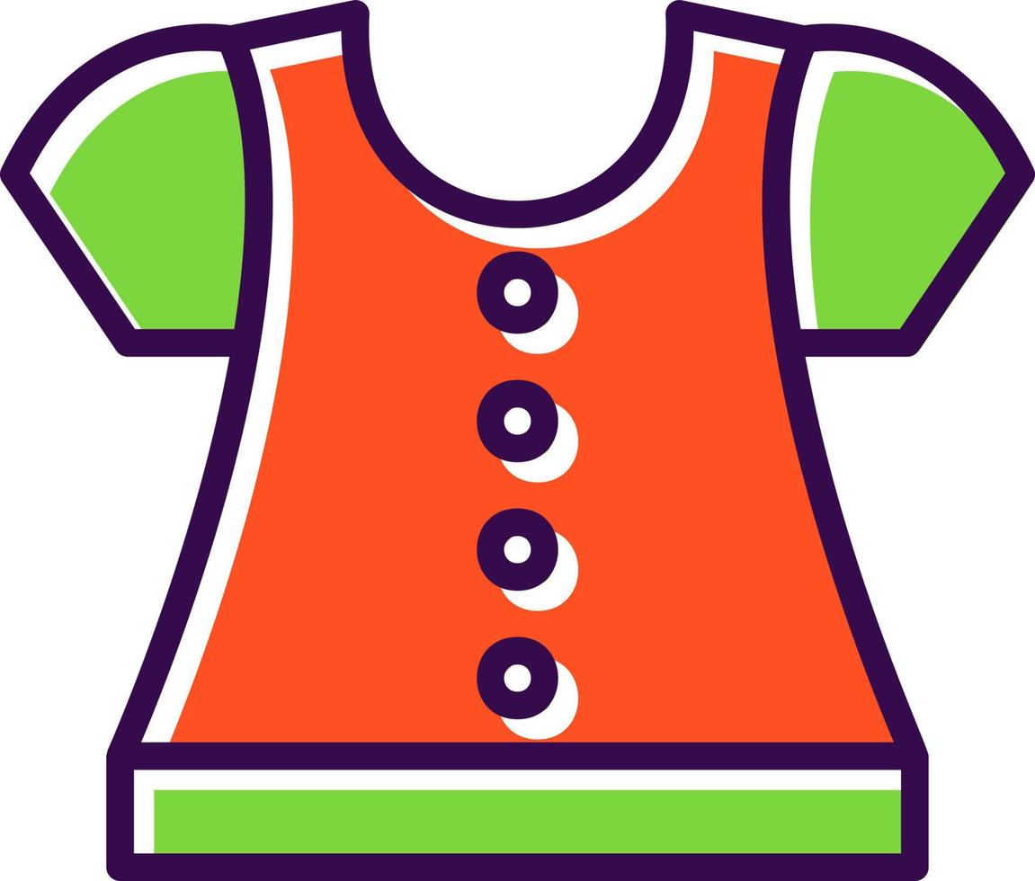 diseño de icono de vector de blusa