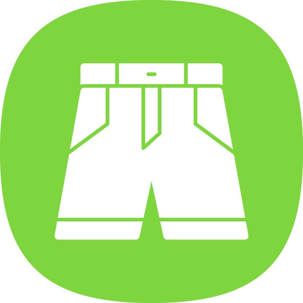 diseño de icono de vector de pantalones cortos de mezclilla