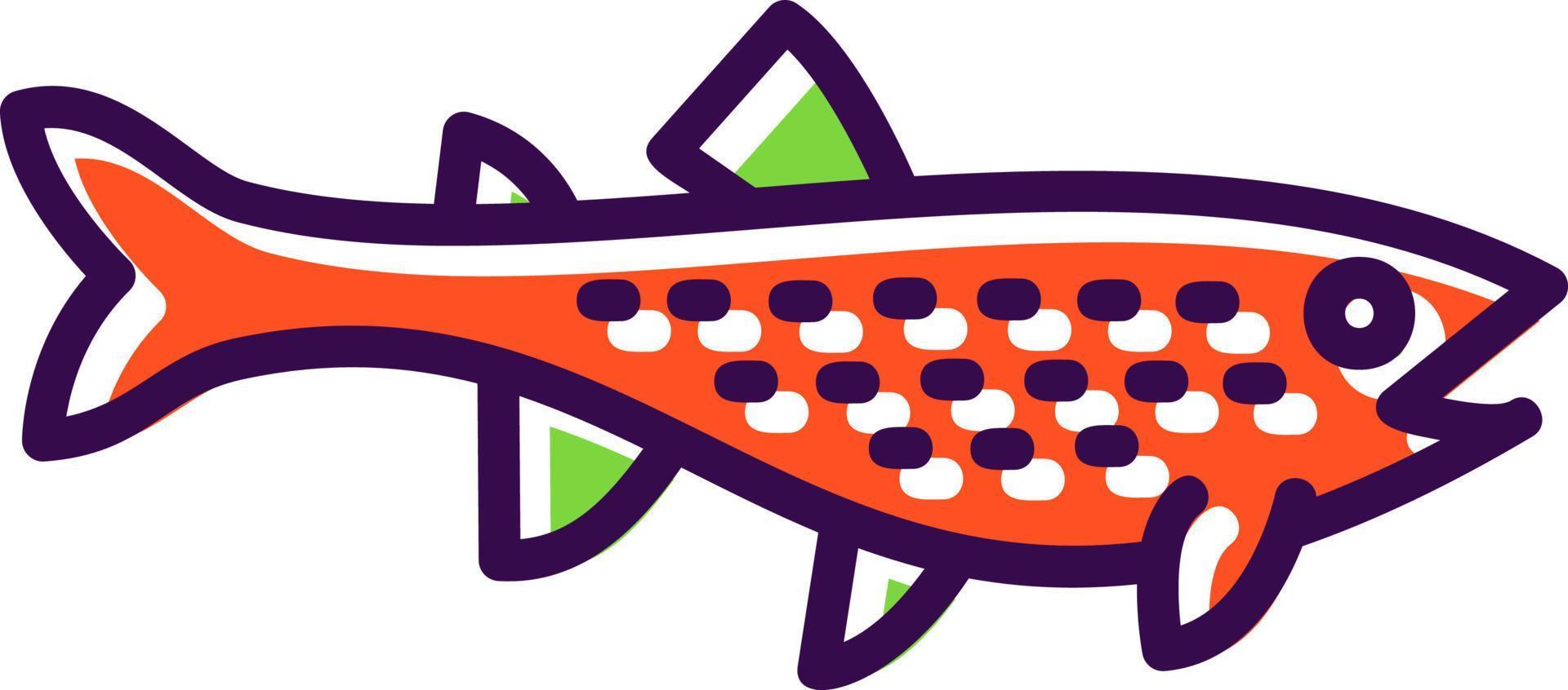 Trout Vector Icon Design