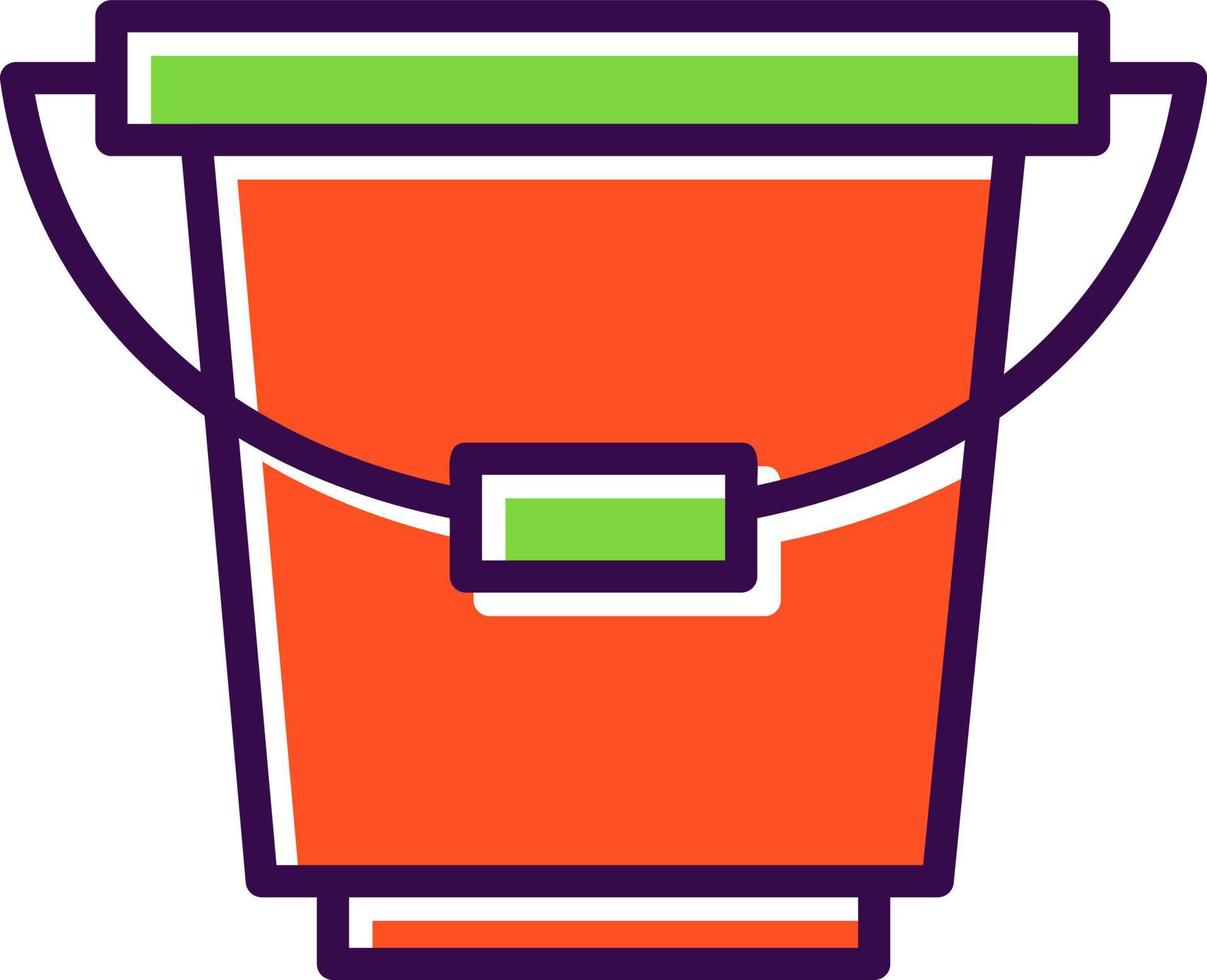Bucket Vector Icon Design