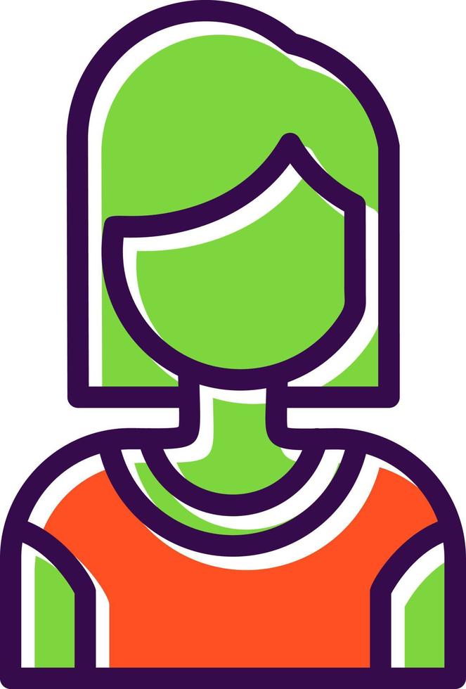Girl Vector Icon Design
