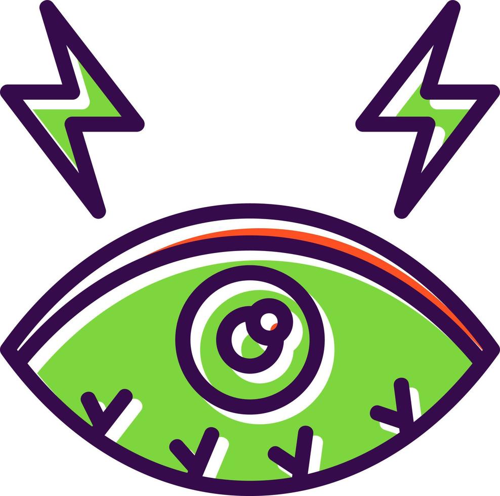 diseño de icono de vector de ojos secos