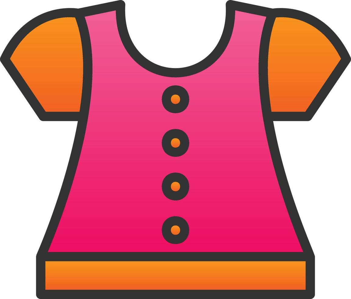 Blouse Vector Icon Design