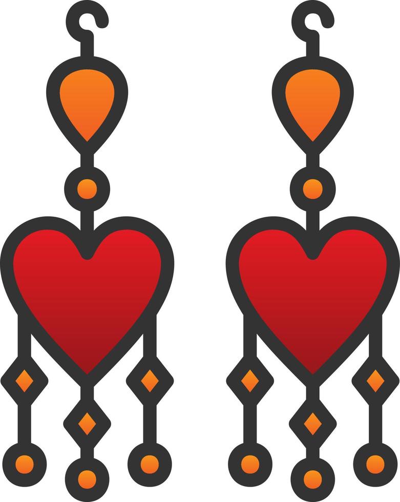 Earrings Vector Icon Design