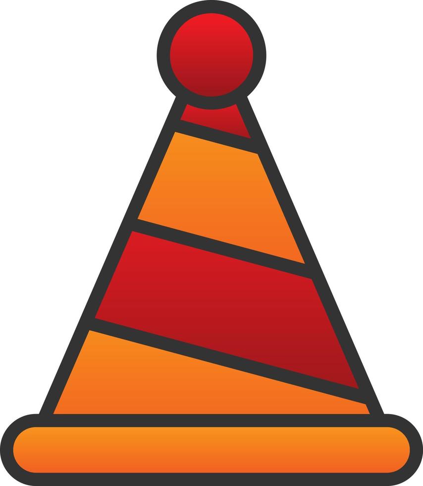 diseño de icono de vector de sombrero de fiesta