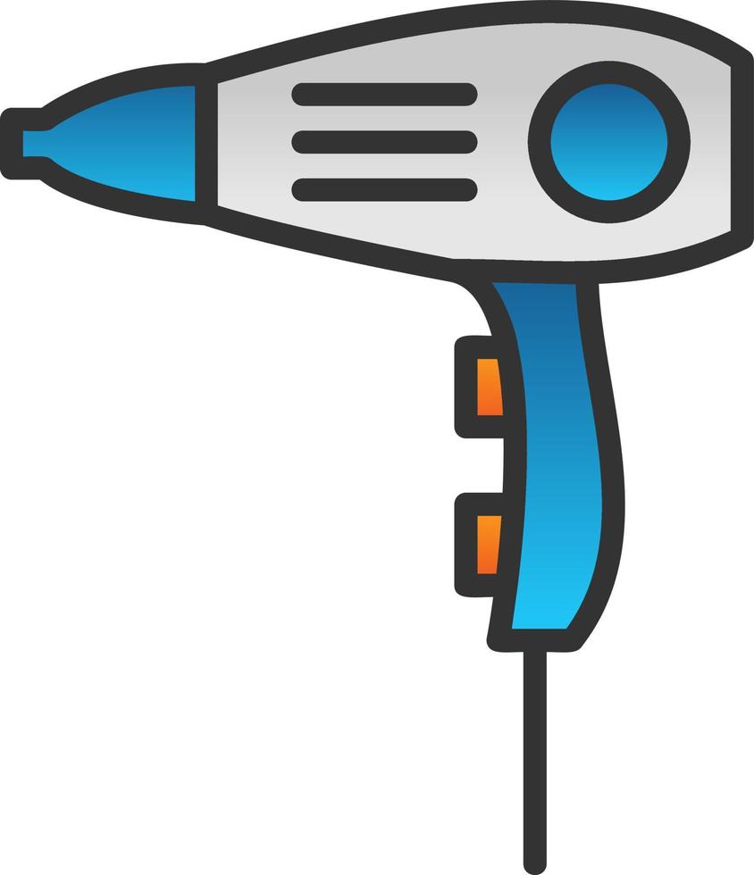 diseño de icono de vector de secador de pelo