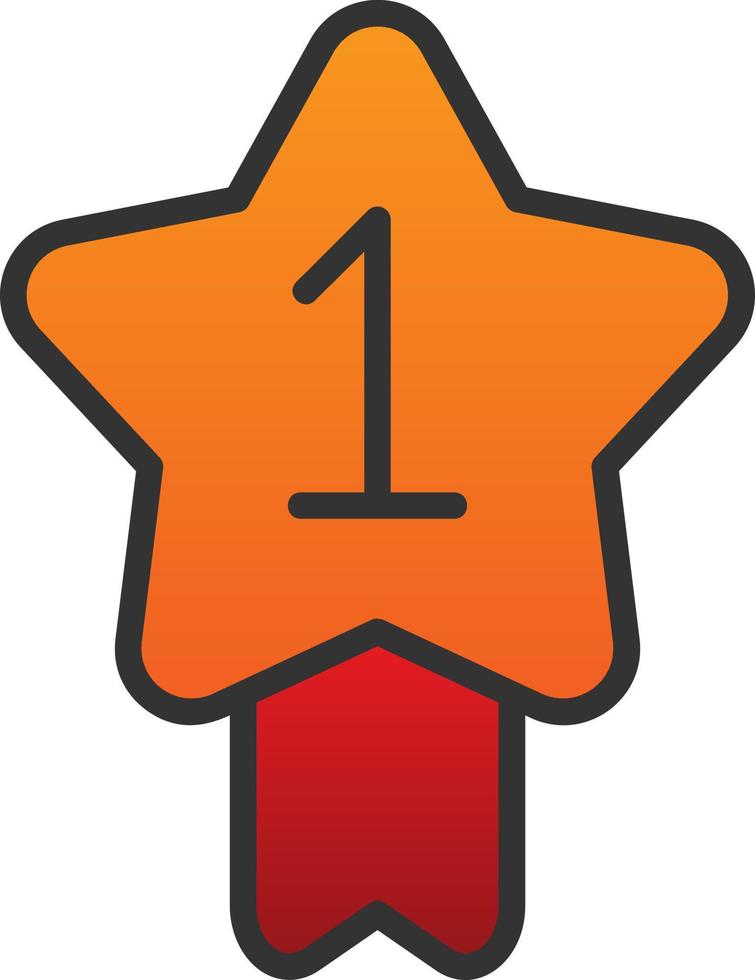 First Prize Vector Icon Design