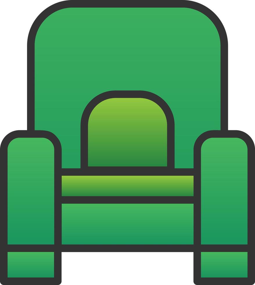 Armchair Vector Icon Design