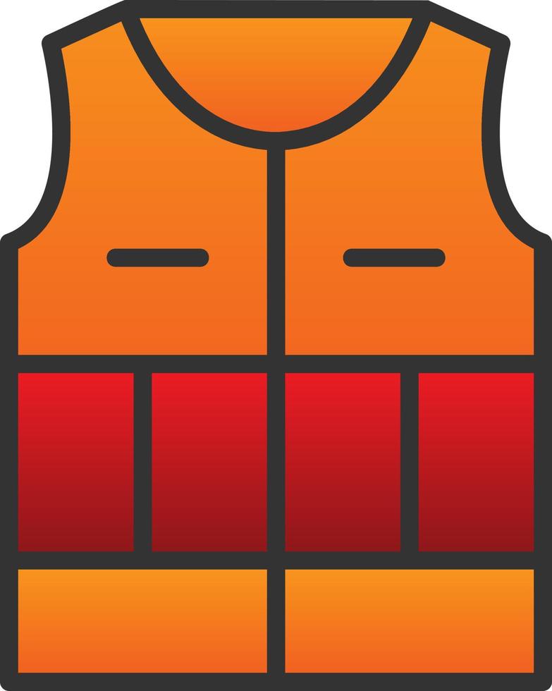 Life Jacket Vector Icon Design