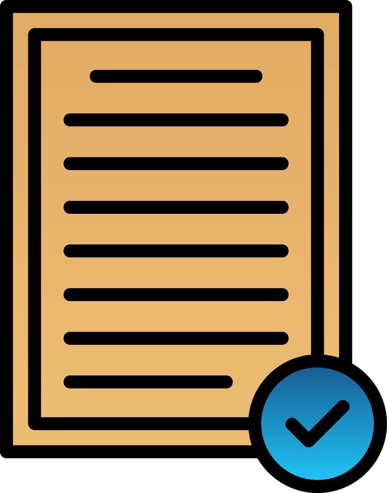 Checked Vector Icon Design