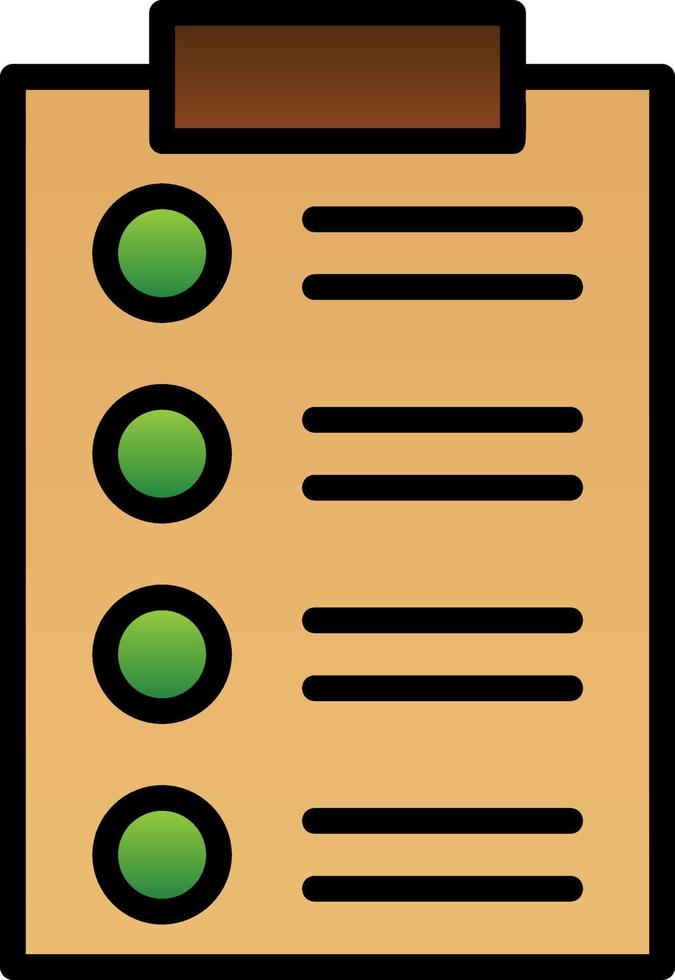 List Vector Icon Design