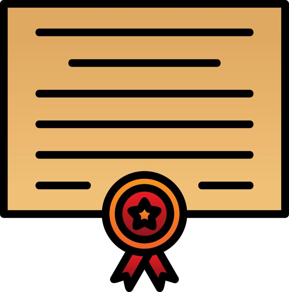 diseño de icono de vector de certificado