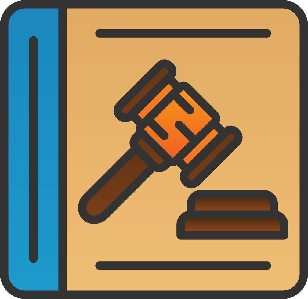 Law Book Vector Icon Design