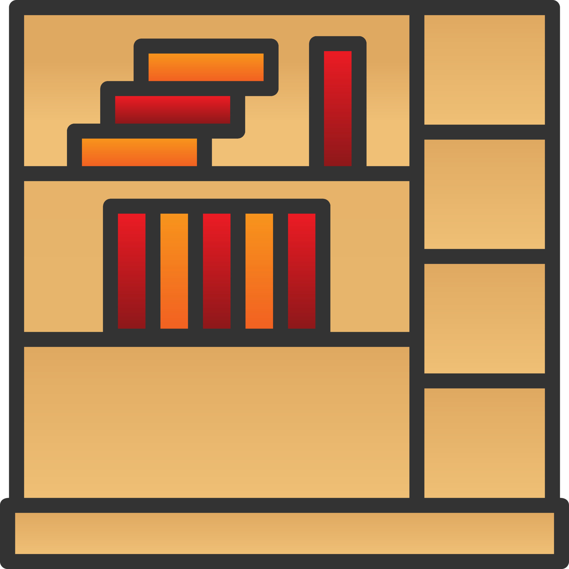 Shelves Vector Icon Design 16954838 Vector Art at Vecteezy