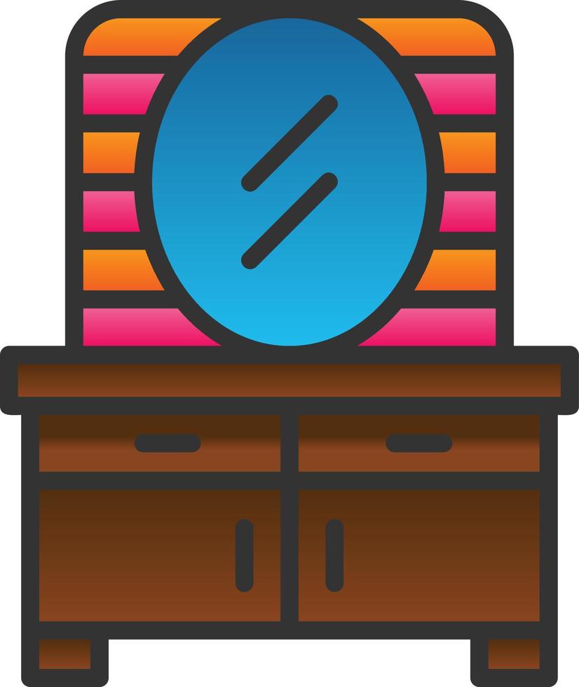 Dresser Vector Icon Design