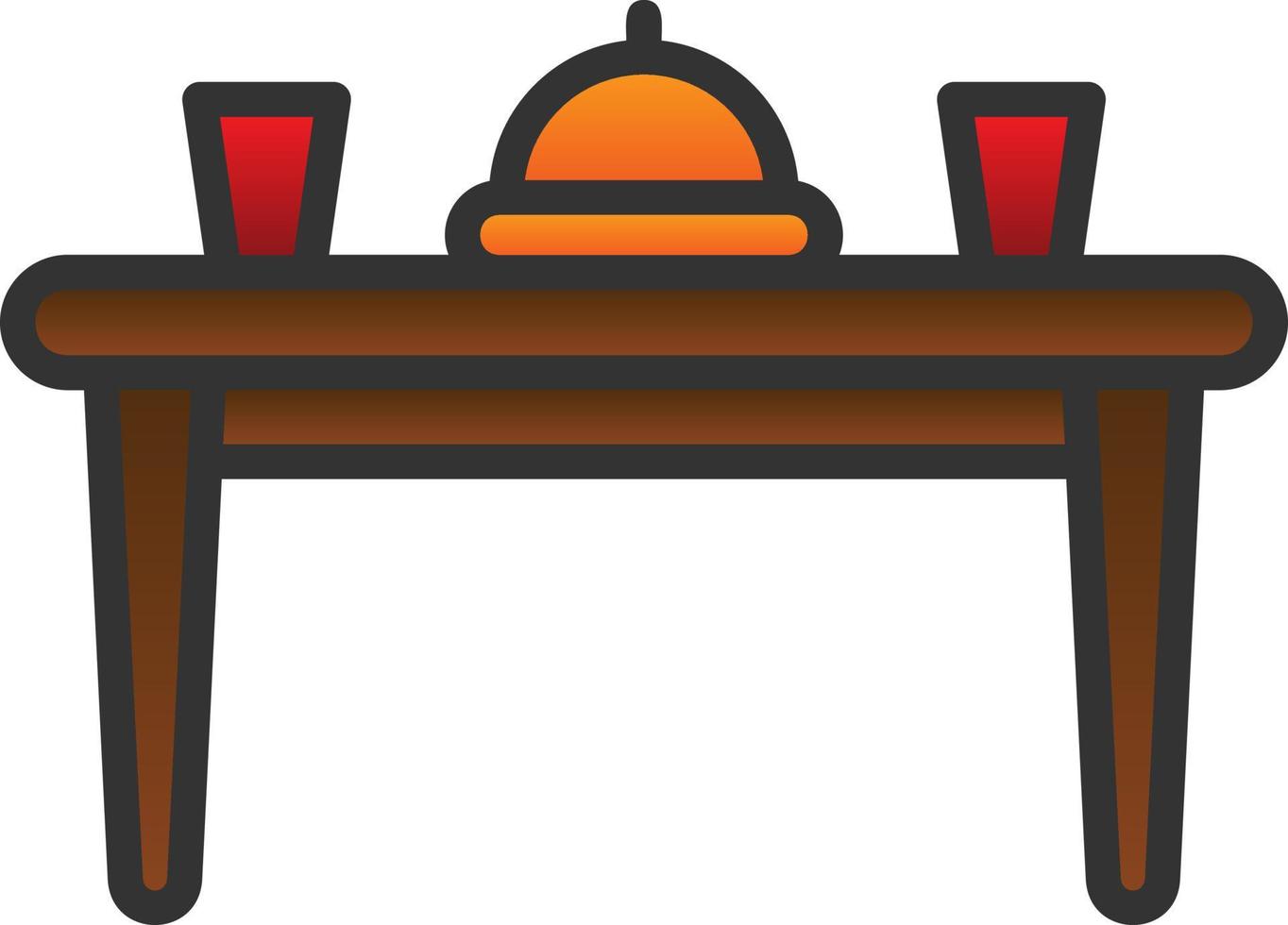 diseño de icono de vector de mesa