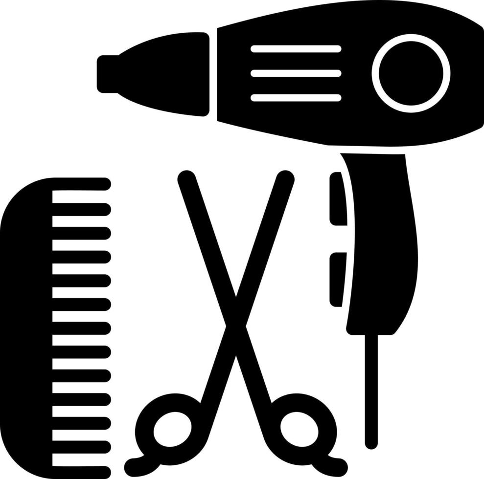 diseño de icono de vector de peluquería