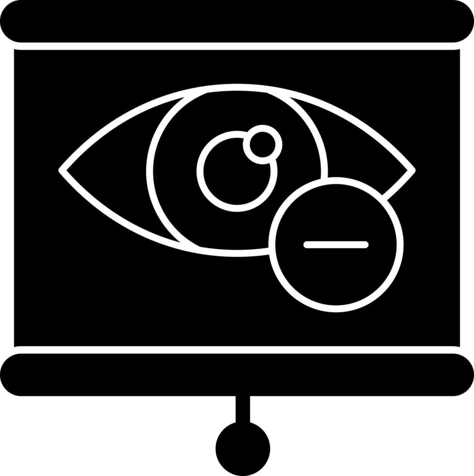 diseño de icono de vector de miopía