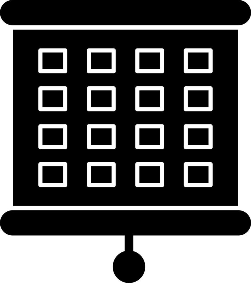 Snellen Chart Vector Icon Design