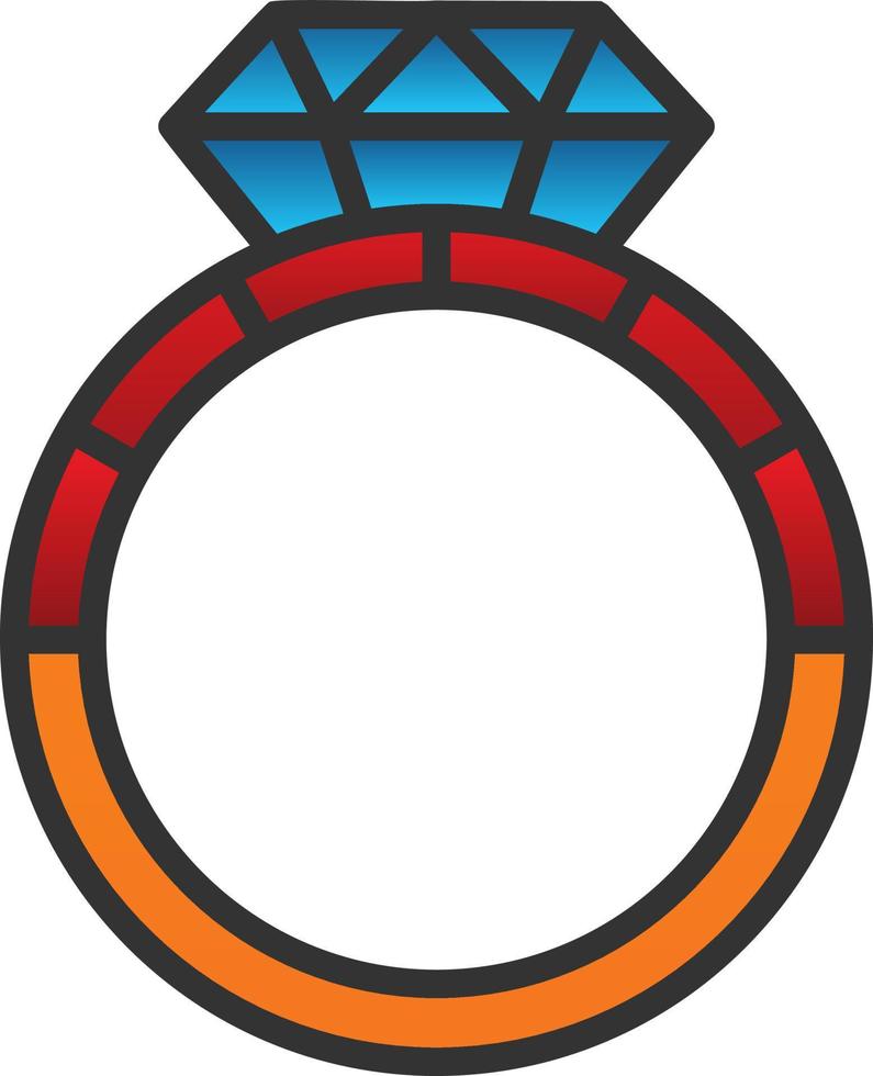 Diamond Ring Vector Icon Design