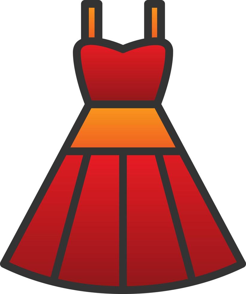 diseño de icono de vector de vestido