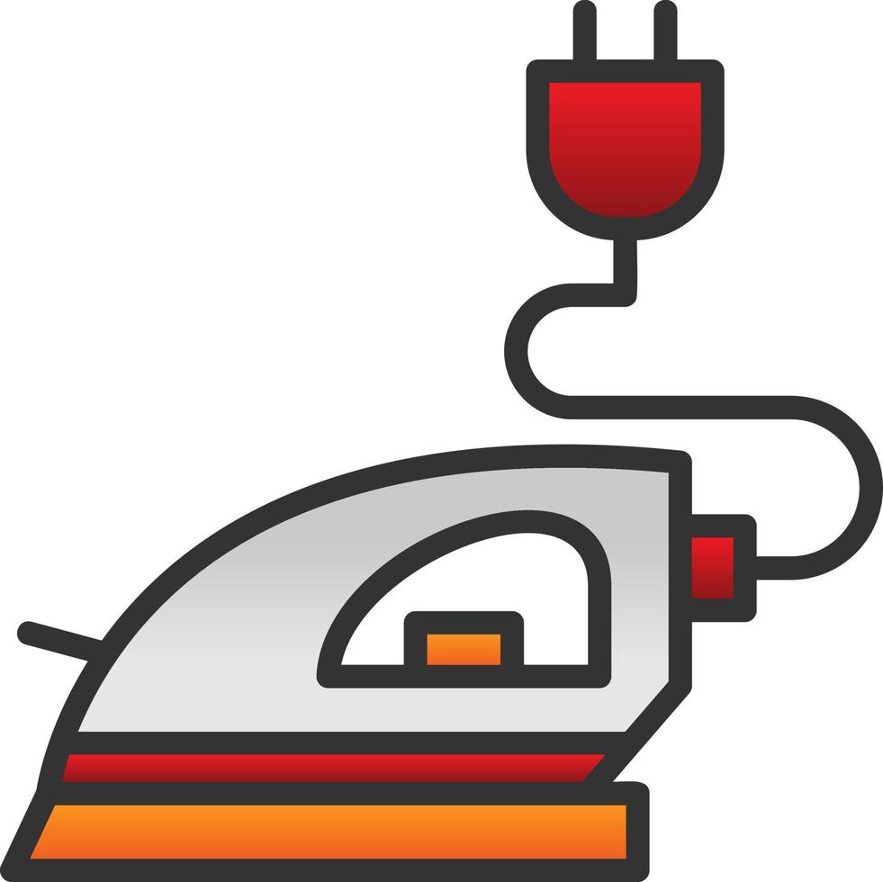 diseño de icono de vector de hierro