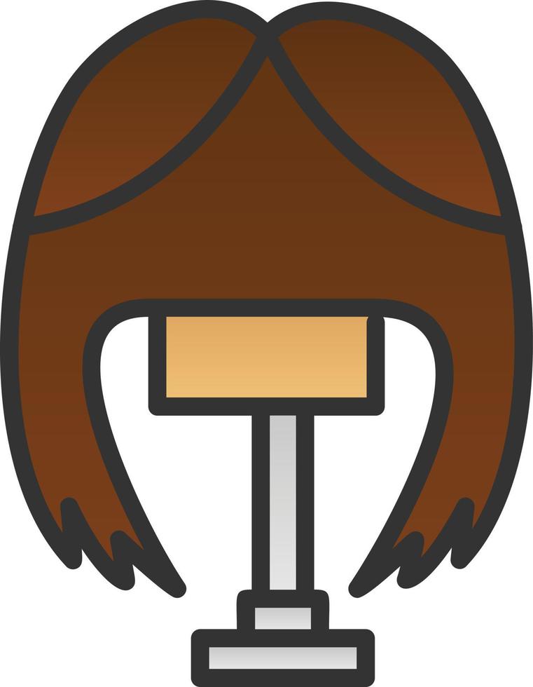 Wig Vector Icon Design