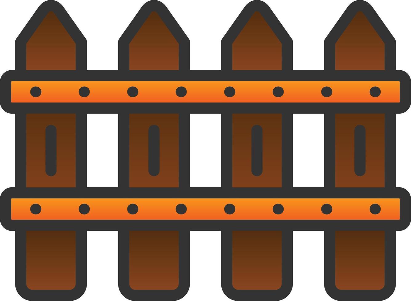 Fence Vector Icon Design
